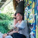 Edgy Photo Shoot under a bridge with Models Lorne and Alicia, DSC08811