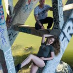 Edgy Photo Shoot under a bridge with Models Lorne and Alicia, DSC08867