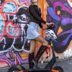 Models with Ebikes and Electric Scootes, TRW08716 1